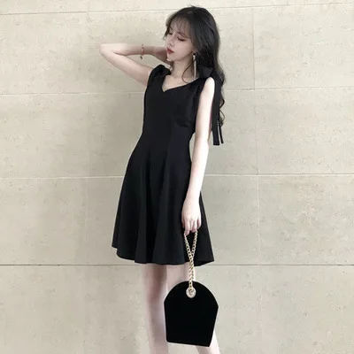 

2020 New Style France Non-mainstream Platycodon Grandiflorum Dress Female Spring Summer WOMEN'S Dress Hepburn Fashion Western St