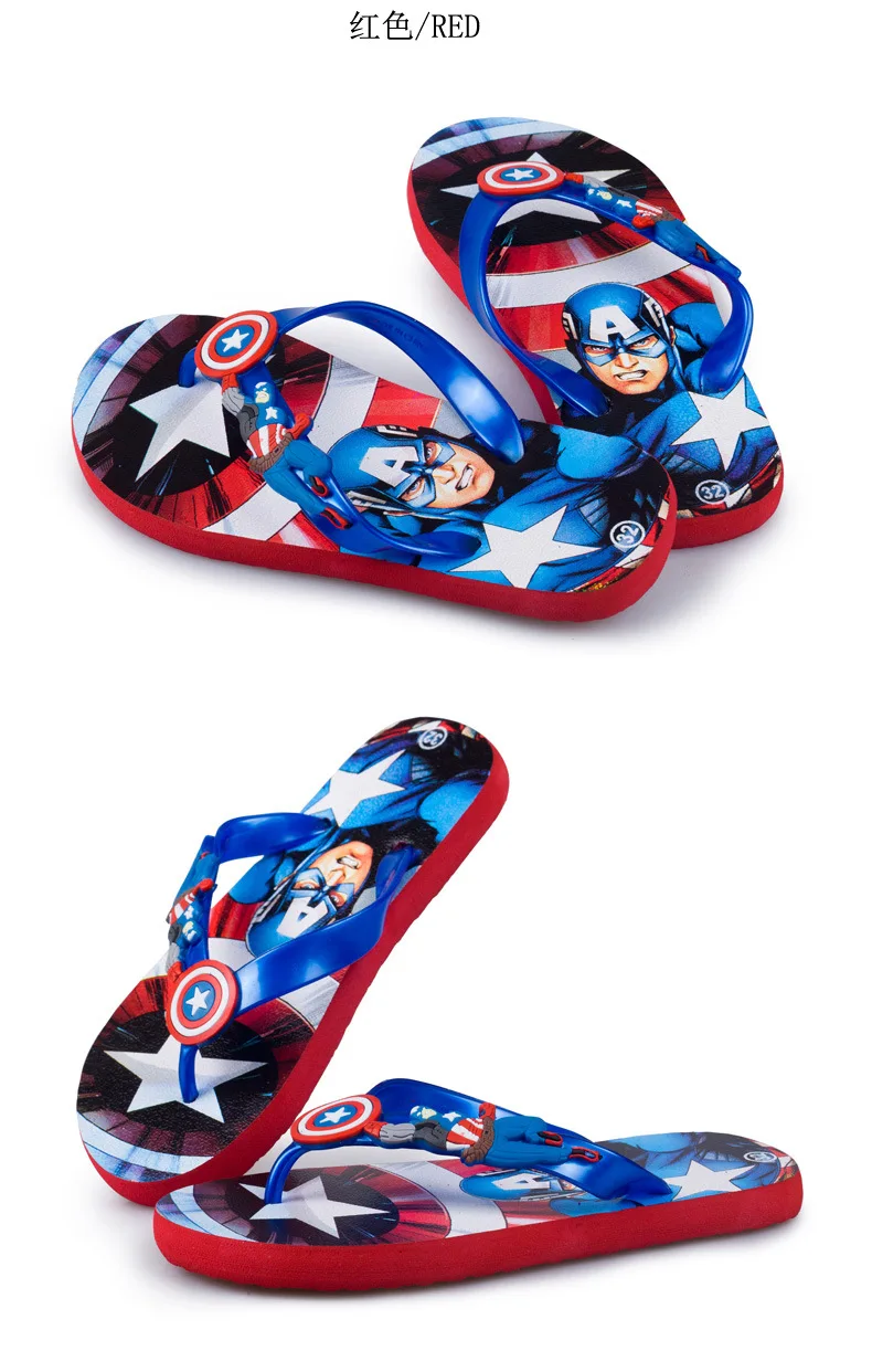 children's shoes for sale Children Slippers Boys Flip Flops Summer Casual Cartoon Captain America Spiderman Fashion Kids Beach Shoes Baby Girls Home Shoes girl princess shoes