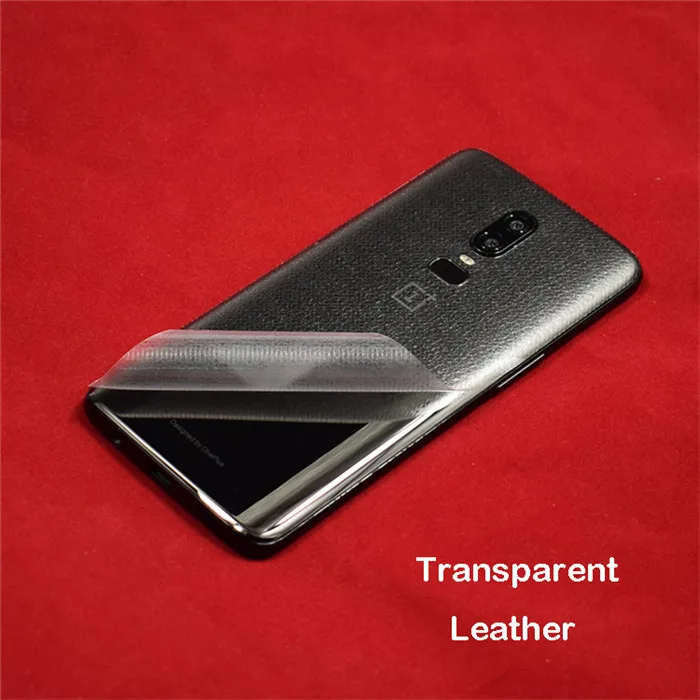 OnePlus 7 Pro Крокодил зерна Майя алмаз кожи пленка обёрточная бумага кожа телефон задняя паста наклейка для One Plus 7T OnePlus 6T 1+ 6T Flim - Цвет: Clear Leather