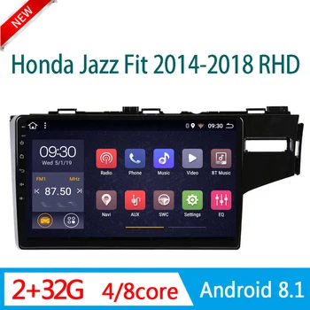 شراءRAM2G راديو السيارة لهوندا صالح جاز 2014-2018 RHD نظام الوسائط المتعددة تحديد مواقع لمشغل أقراص دي في دي DSP RDS USB واي فاي 1din أندرويد مرآة لينك