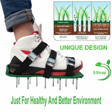Universal Seed Disseminator Lawn Aerator Shoes Sandals Grass Spikes Nail Cultivator Yard Garden Tool
