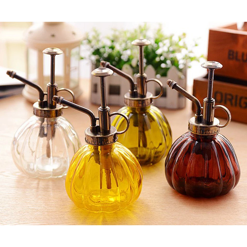 Vintage Sprayer Pressure Spray Bottle Garden Plant Flower Water Mist Bottle Glass Bottle Home Decorative