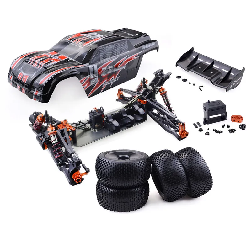 

ZD 9021-V3 RC Car 1:8 110km/h 4WD Remote Control Car Brushless Frame DIY RC Vehicles Kit Toys for Kids Without Electronic Parts