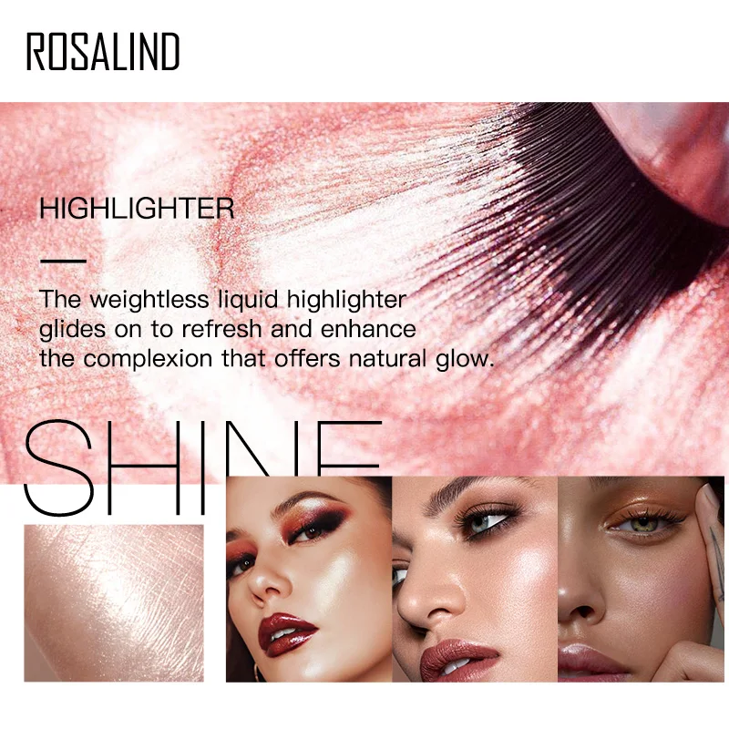 Бренд ROSALIND хайлайтер осветитель блеск макияж для контуринга лица Хайлайтер тела
