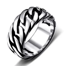 Уникальное Винтажное кольцо Мужская кольцевая цепь кольцо для мужчин Модная классика роскошное кольцо для мужчин модный аксессуар для пальцев мужские ювелирные изделия