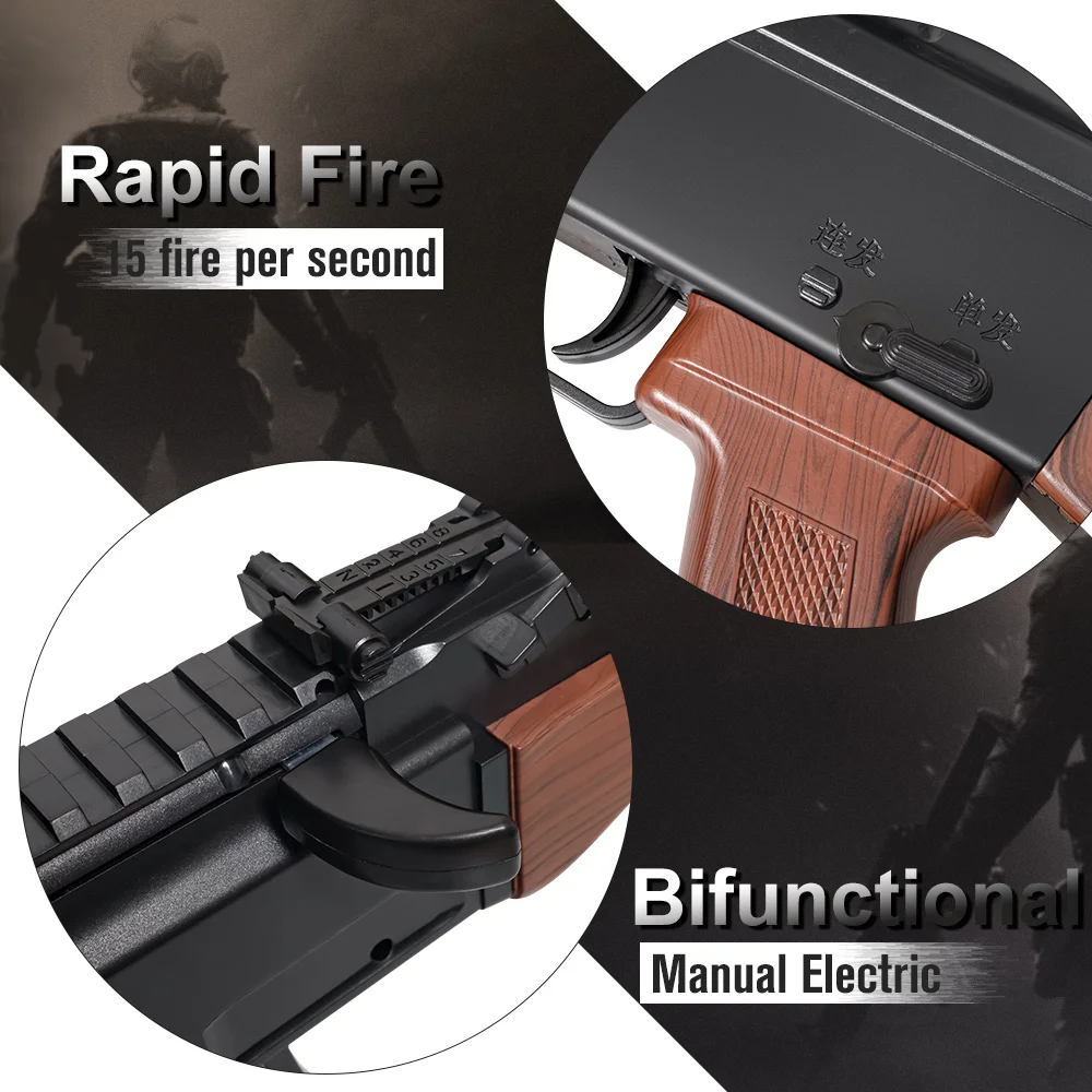 Пластиковые гель мяч пистолет Электрический Blaster AKM AK 47 воды пули для маленьких