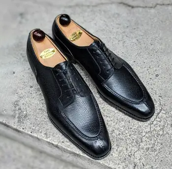 

High Quality Fashion Men Pu Leather Luxury Shoes Male Casual Classic Trendy Vinage Stylish Lace-up Shoes Zapatos De Hombre TV444