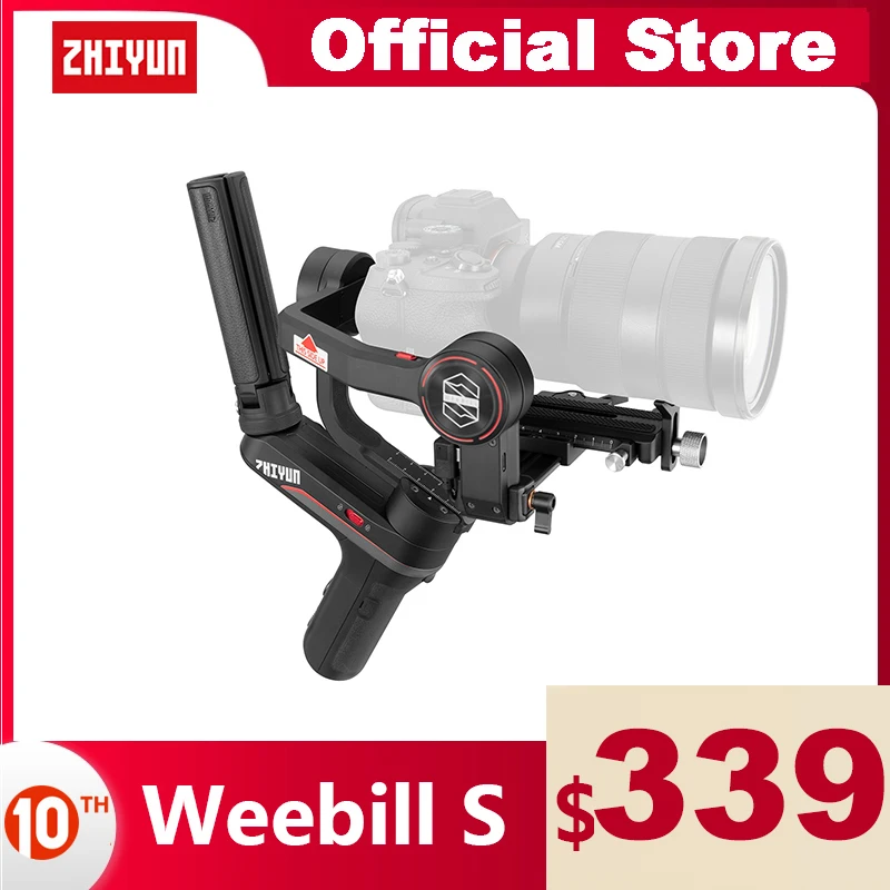 ZHIYUN Official Weebill S Camera Gimbal 3-Axis Image Transmission Stabilizer for Mirrorless Camera OLED Display Handheld Gimbals