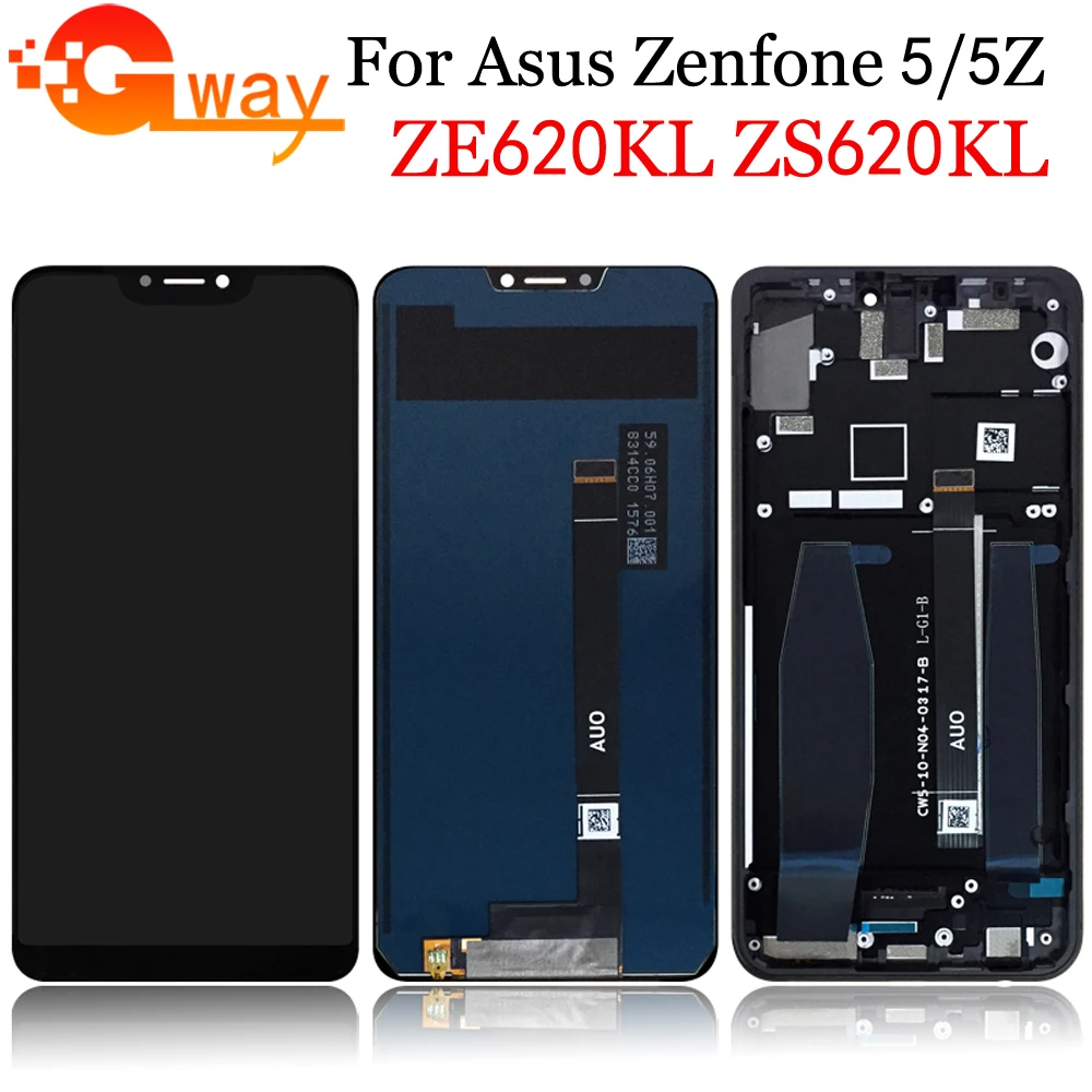 Оригинальный ЖК-дисплей 6 2 дюйма для ASUS ZenFone 5 ZS620KL ZE620KL с сенсорным экраном и