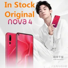huawei Nova 4 восьмиядерный смартфон Android 9,0 OS Kirin 970 6," ips 2310x1080 8G 128G мульти сенсорный изогнутый экран