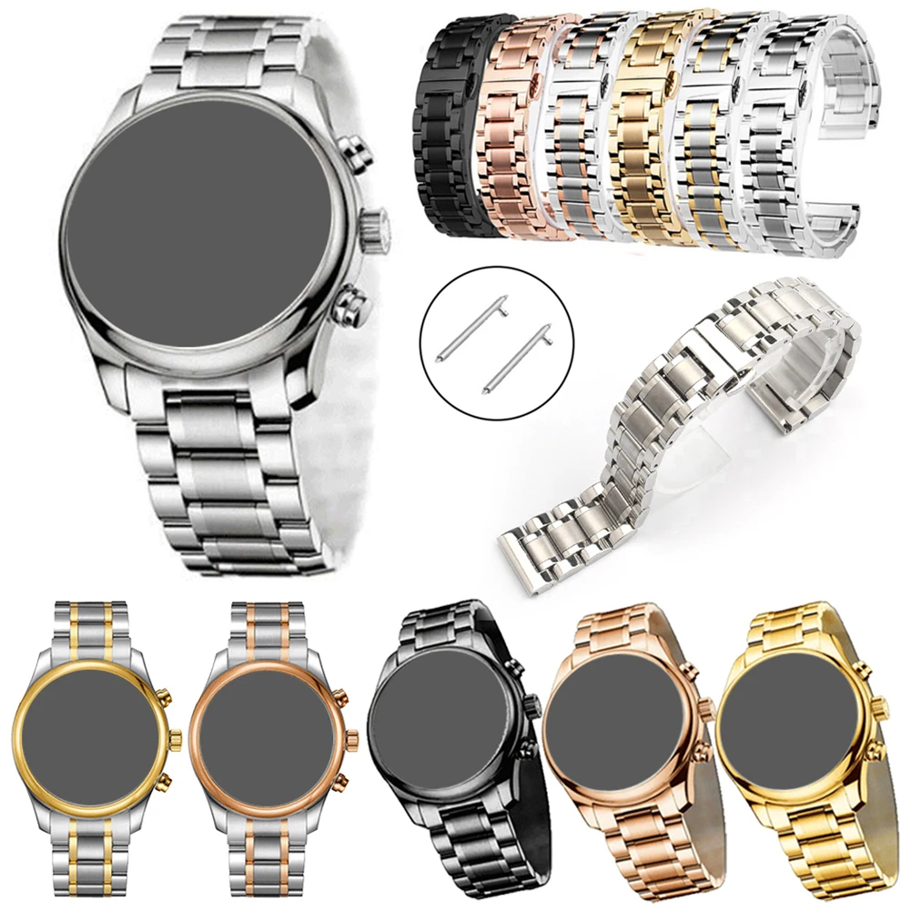Браслет из нержавеющей стали для наручных часов Garmin Active S деловой ремешок LG Watch style