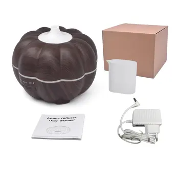 

350ML Pumpkin Shape Ultrasonic Electric Air Purifier Humidifier Essential Oil Diffuser Air Humidifier With Aroma Lamp EU