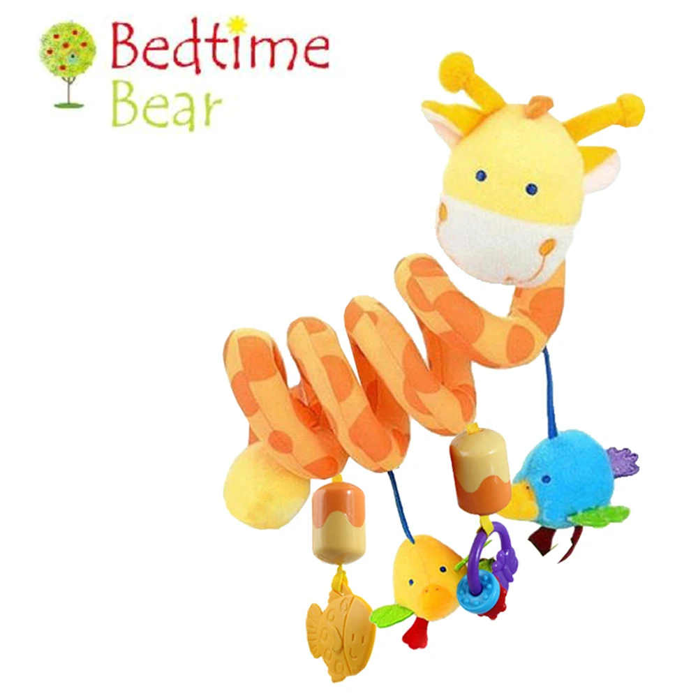 2020 New Spiral Plush Toys Lathe Hanging Toy Baby Crib Revolves Infant Molar Teeth With Wind Bells | Игрушки и хобби