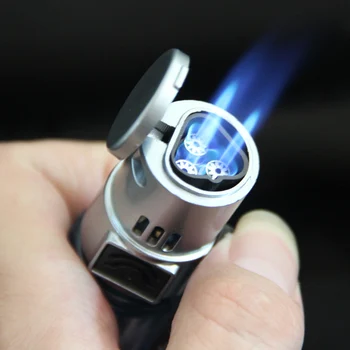 

Creative Three Spray Gun Headband Lock Air Spray Gun Micro Spray Gun Straight Windproof Pen Gun Igniter Cigarette Lighter Men'S