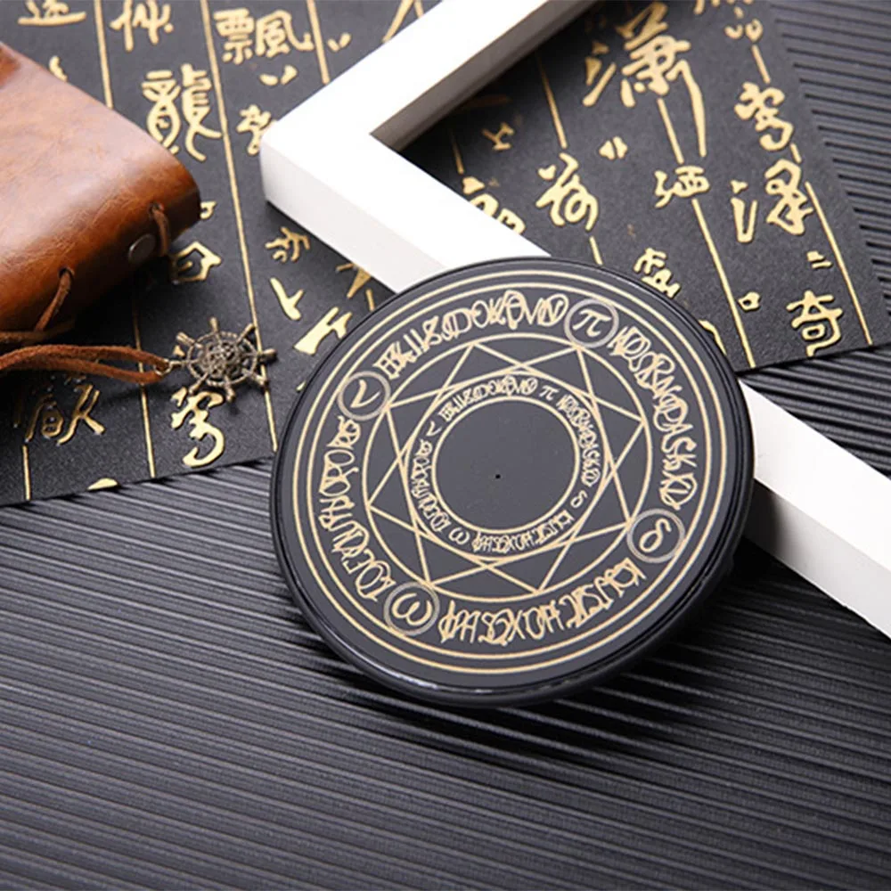 Magic Circle Беспроводное зарядное устройство Qi Быстрая зарядка Беспроводная Зарядная база передатчик Круглый Подходит для iphone X смартфон