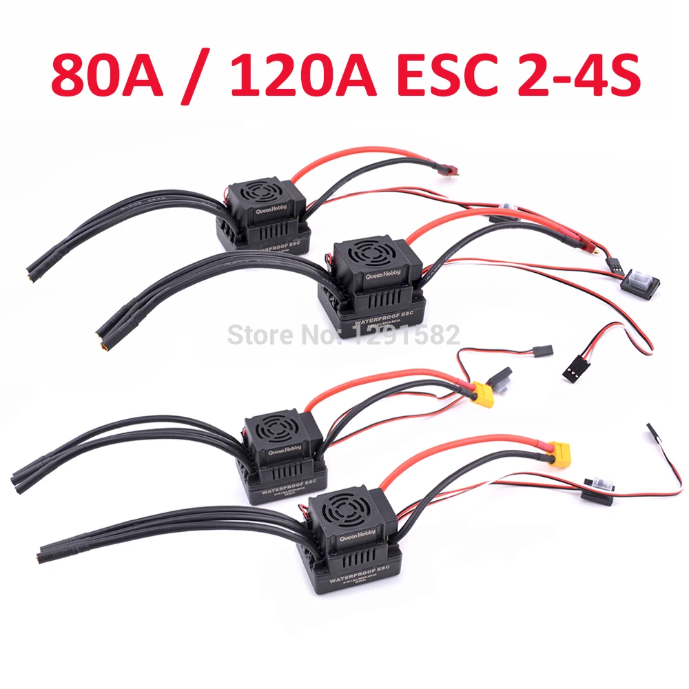 

Hot 80A 120A ESC 2-4S & 3660 3300KV 3800KV / 3670 2150KV 2650KV Brushless Motor for 1/8 1:8 RC Car Truck Model Part