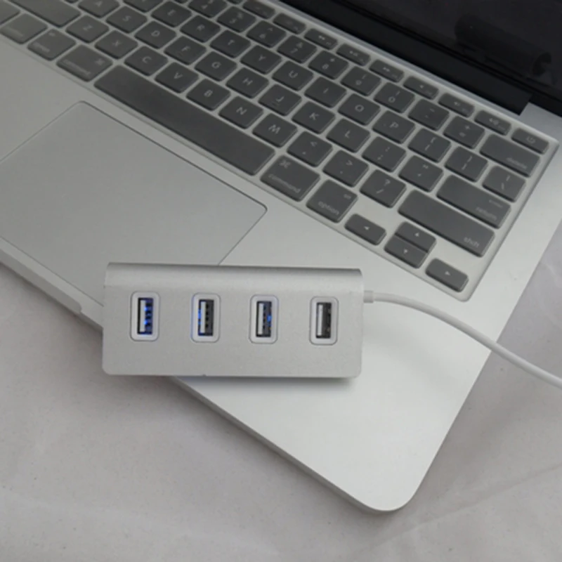 Мульти Usb 2,0 концентратор 4 порта адаптер сплиттер интерфейс питания для Macbook PC