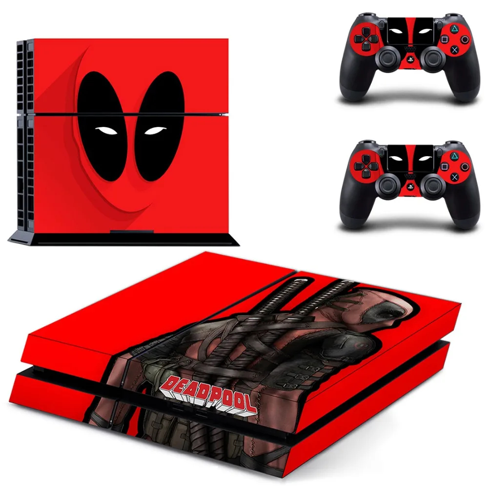Виниловая кожа PS4 наклейка с дэдпулом PS 4 Play station 4 sticker s Pegatina для sony playstation 4 консоль и контроллер