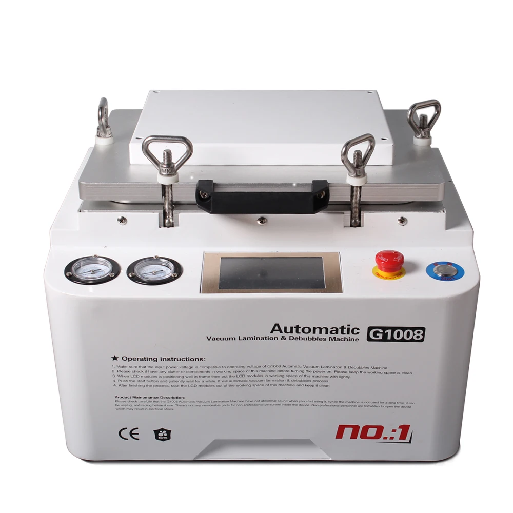12-дюймовый ЖК-дисплей Сенсорный экран OCA вакуумная ламинирующая машина Автоклавный пузырь жидкость для снятия Стекло Debubbler ламинатор для восстановления и ремонта