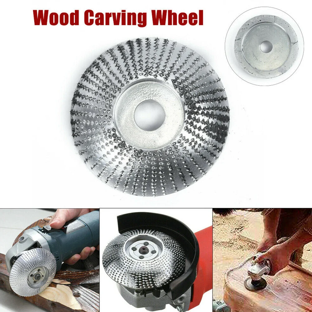 Drtomyl Wood Angle Grinding Wheel Sanding C-arving Rotary Tool Abrasive Disc for Angle Grinder Tungsten Carbide Coating Bore Shaping 5//8inch Bore