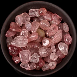 Natural Gemstone Chip Beads for DIY Jewelry and Accessories (Strawberry Crystals)