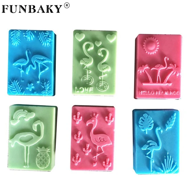  FUNBAKY Rose Flower Silicone Mold 6 Cavity Candy