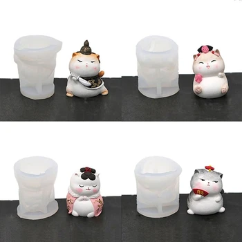 

Cute Royal Cat Resin Mold Silicone Mold Animal Fondant Cupcake Mold Jewerly Tool