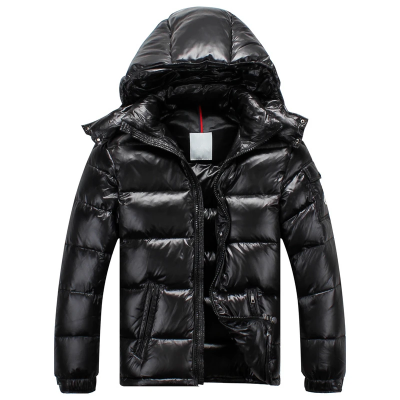 long puffa coat The King Of Down Jackets Men Hooded Winter Down Jacket With NFC Detachable Hat White Duck Down Filling Warm Casual Coat long black puffer jacket