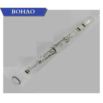 

Acrylic transparent Bb 17 key clarinet silver plated keys by Eastern music