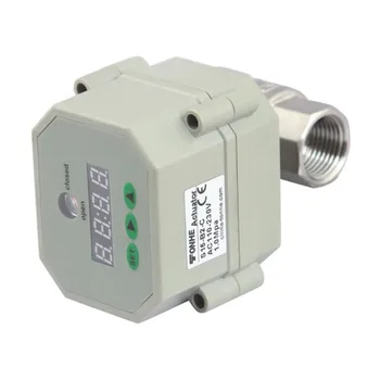 

24Hours Real-Time Clock Running Motorized Ball Valve 1/4''-1'' 2-Way SS304 110-230VAC 9-24VAC/DC Fail Safe Power Failure Memory