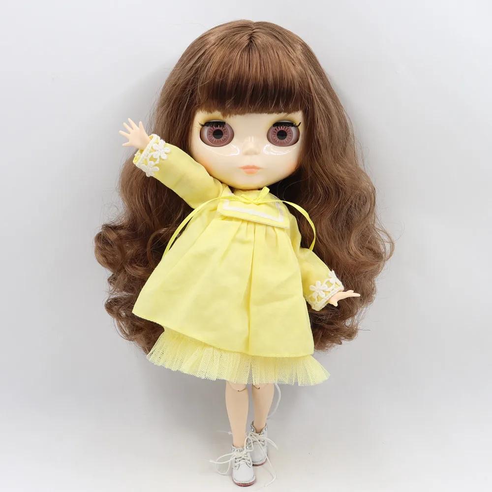 Ледяная фабрика Blyth кукла 1/6 BJD индивидуальные обнаженные тела с белой кожей, глянцевое лицо, подарок для девочки, игрушка