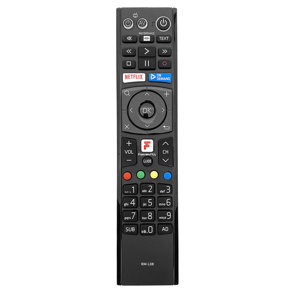 

New RM-L08 For Humax HD TV Recorder Remote Control With Freeview Play Netflix FVP-4000T FVP-5000T
