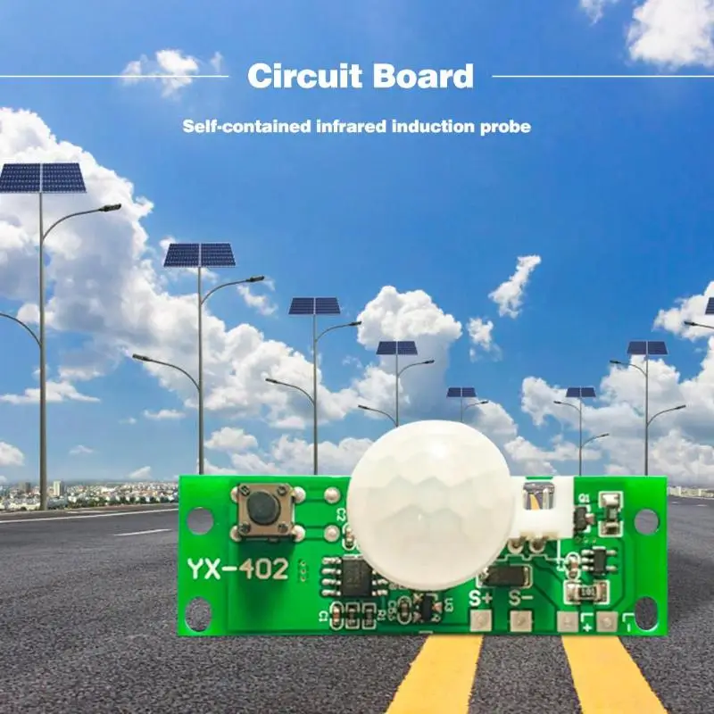 

3.7V DIY Kits Solar Lamp Board Control Sensor Night Light Controller Module Infrared Induction Working Mode of Human Body