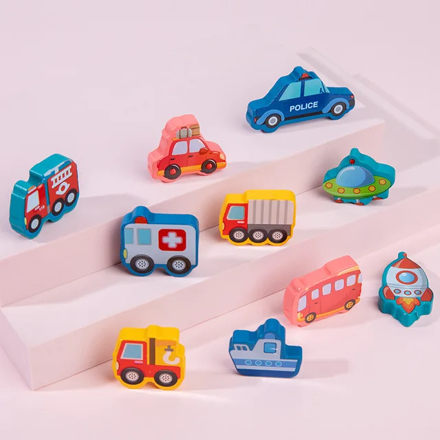 New Montessori Number Board Fishing Cognition Seven-in-one Pair for Baby Early Educational Wooden Toys Children Christmas Gift 5