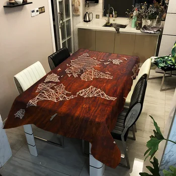 

Map Printing Tablecloth Polyester Waterproof Table Cloth Kitchen Wipes Beach Cushions Sofa Cover