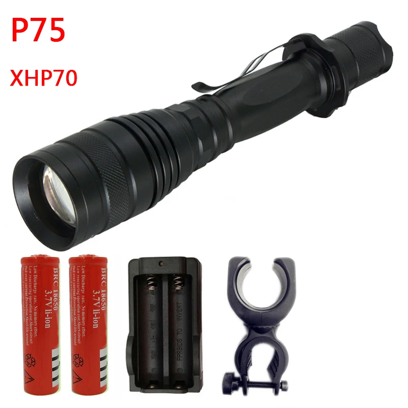 Litwod Z20 CREE XHP70 XHP50 Мощный светодиодный фонарь 10000 люмен Зум-объектив для 2x18650 батареи алюминиевый Linterna - Испускаемый цвет: H