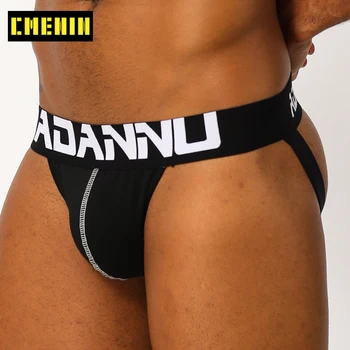 

ADANNU Brand Sexy Gay Male Underwear Jockstrap Mens Briefs Thongs Push Up G String Thong For Men Underpants Lingerie Man AD131