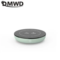 DMWD Portable Electric Hot Plate Baby Milk Warmer Tea Coffee Water Heater Heating Cup Pad Thermostat Coaster For Office 220V 1