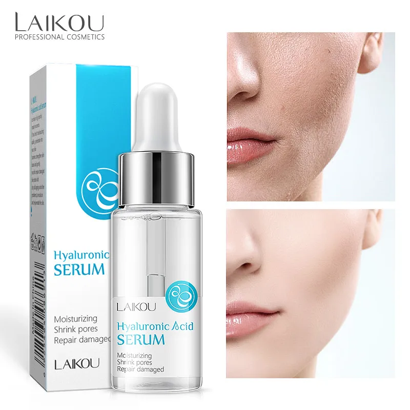 

LAIKOU Hyaluronic Acid Facial Essence Moisturizing Brightening Whitening Face Serum Acne Oil Control Smooth Skin Care 15ml