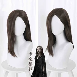 Perruque Cosplay Village Cassandra, couvre chef Long, chocolat gratuit, couvre chef de Vampire, Daugther de madame, bio danger, Village 