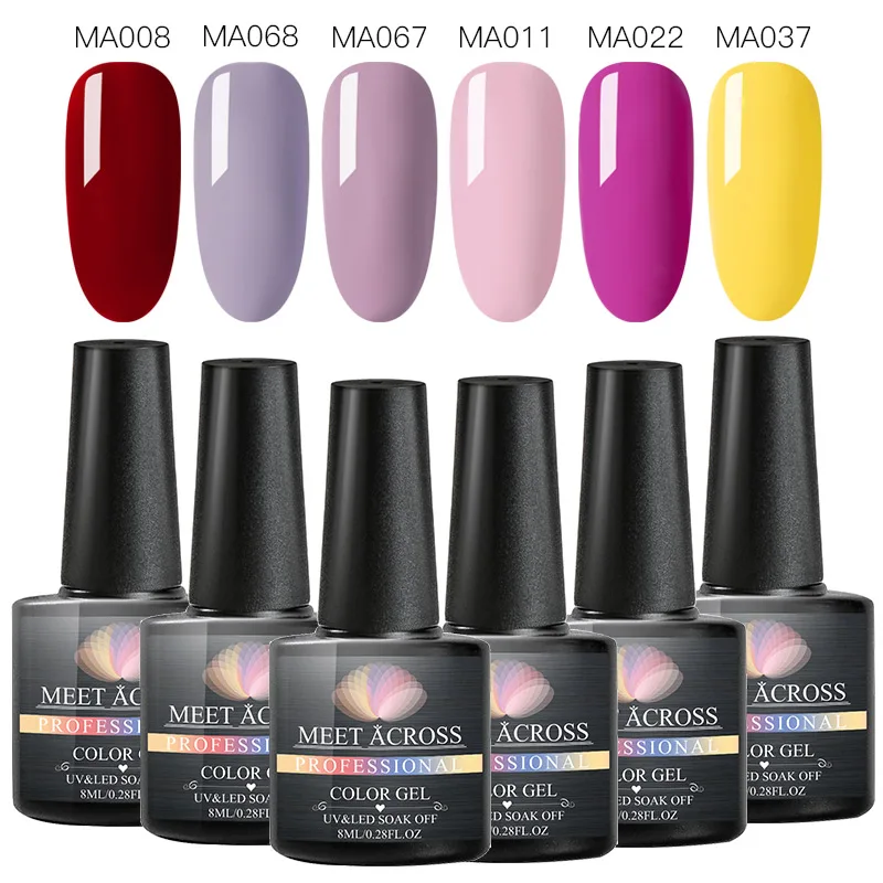 Набор гель-лака с блестящим блеском, набор УФ-лаков, Полупостоянный верхний слой, лак для ногтей, маникюрный УФ-гель
