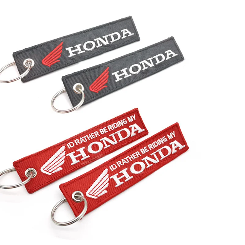 1 шт. двухсторонняя вышитая тканевая полоса брелок для мотоцикла honda значок