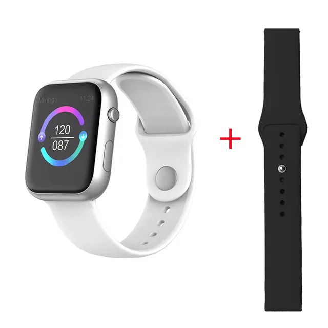 696 SX16 Смарт-часы для мужчин для Apple Watch пульсометр кровяное давление кислород фитнес Шагомер IP67 Водонепроницаемый умный Браслет - Цвет: S add Black Strap