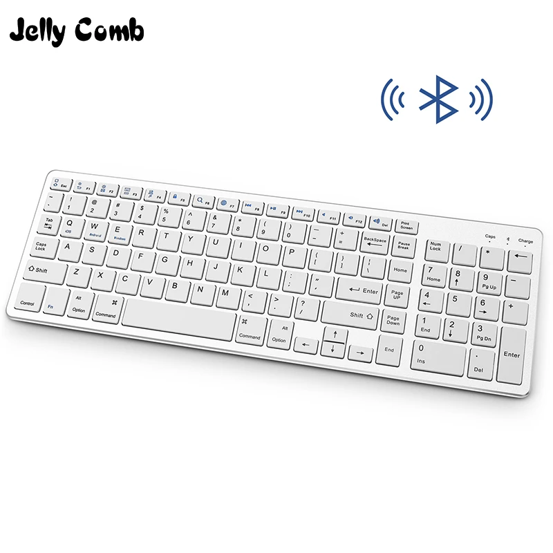Перезаряжаемая Bluetooth клавиатура Jelly Comb для планшетов iPad беспроводная