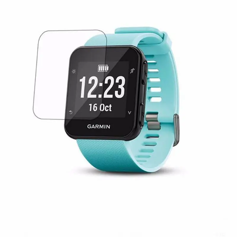 

1xUltra HD Clear Tempered Glass Protective Film Guard For Garmin Forerunner 35 Fr35 Smart Watch Toughened Screen Protector Cover