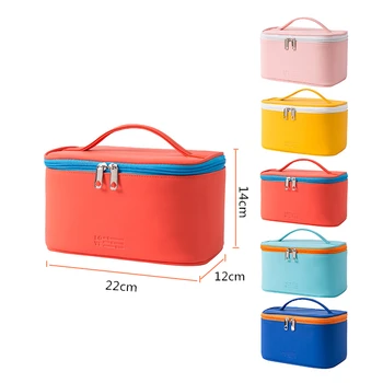 

5 Color Bags Pouch Cosmetic Bag Travel Toiletry Kit Necessaries Organizer Makeup Case Zipper Cosmetic Bag
