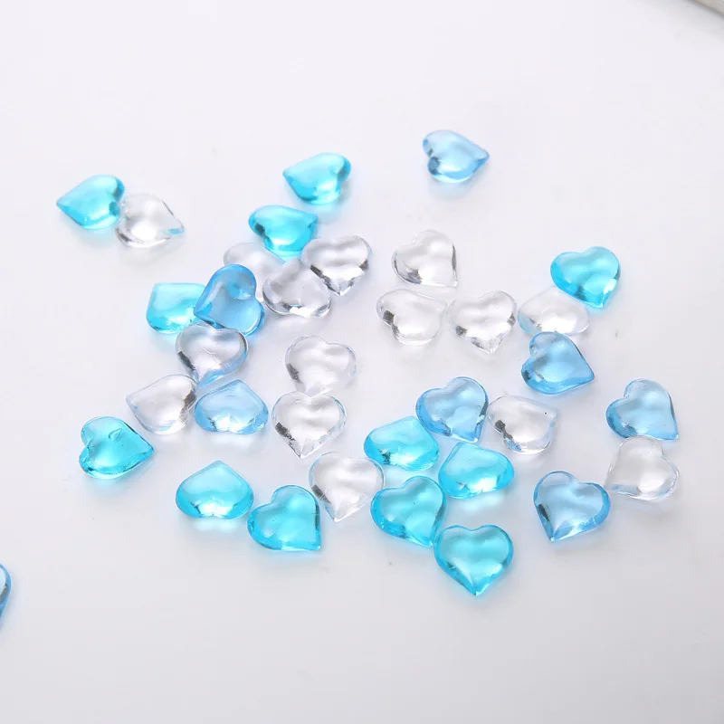 100 шт./компл. красочный в форме сердца акриловые кристаллы алмаз камни разного размера 10 мм шахматор игровые части для Аксессуары для настольной игры
