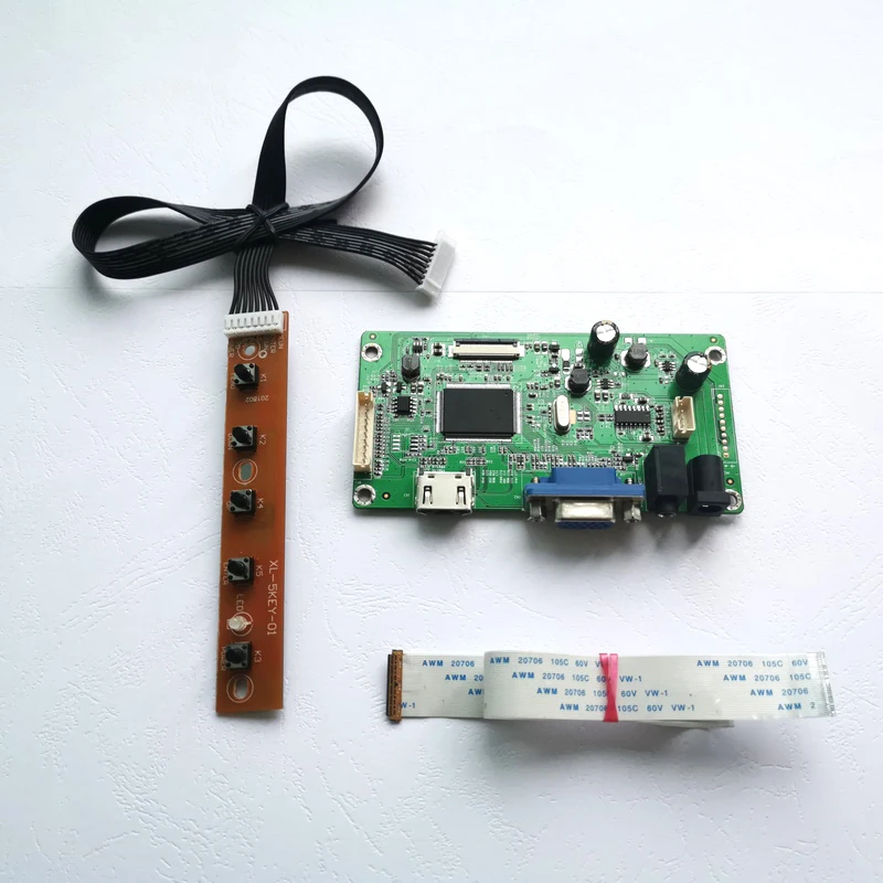 

For LQ116M1JX06 LQ116M1JX07 notebook PC panel HDMI+VGA display controller drive board 1920*1080 WLED EDP 30Pins 11.6" DIY kit