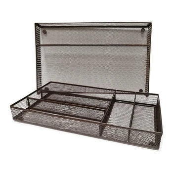 

Expandable Storage Utensil Tray Non Silp Divider Rustproof Restaurant Kitchen Drawer Organizer Draining 6 Compartments Cutlery