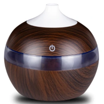 

300Ml Mini USB Air Humidifier Essential Oil Diffusers Wood Electric Humidifier with LED Night Light Mist Maker for Home